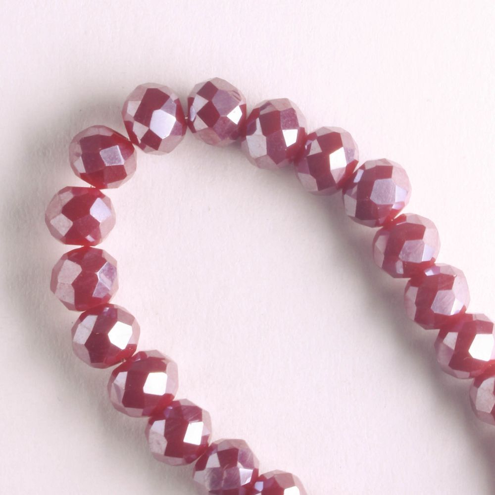 Chinese Crystal Rondelles - 8" strand
