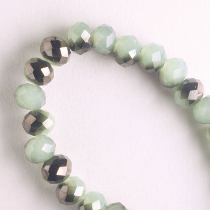 Chinese Crystal Rondelles - 8" strand