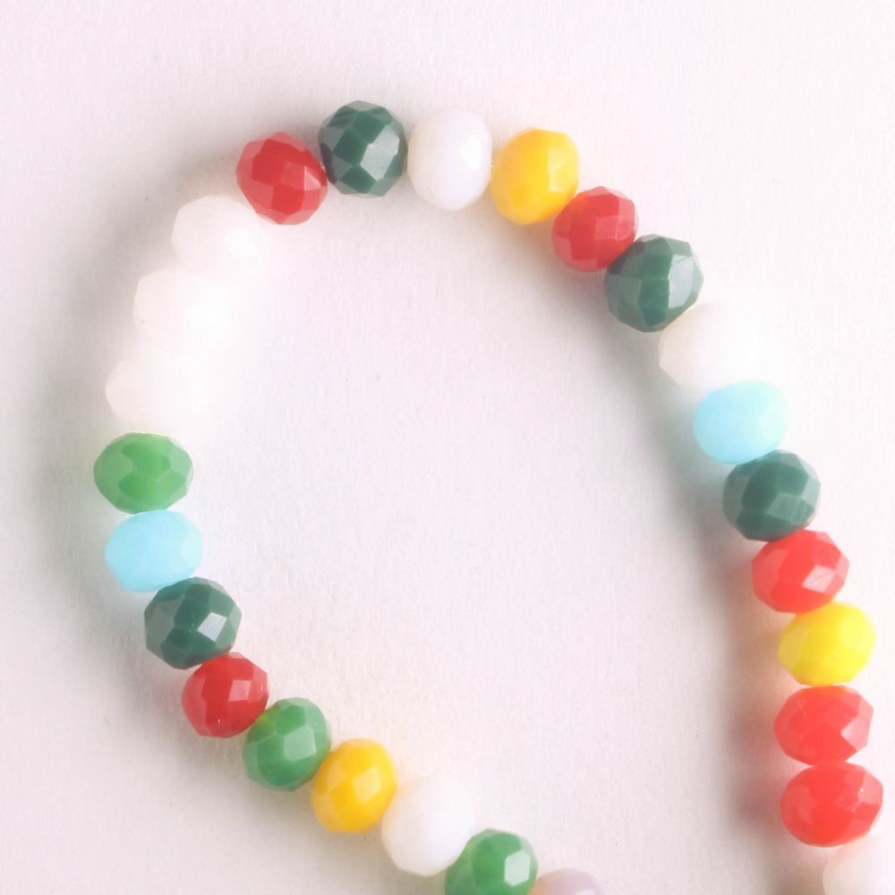 Chinese Crystal Rondelles - 8" strand