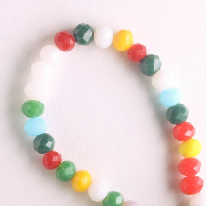 Chinese Crystal Rondelles - 8" strand