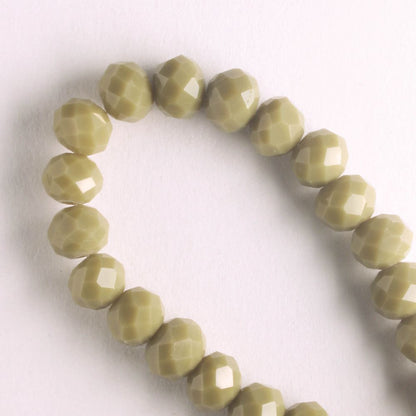 Chinese Crystal Rondelles - 8" strand