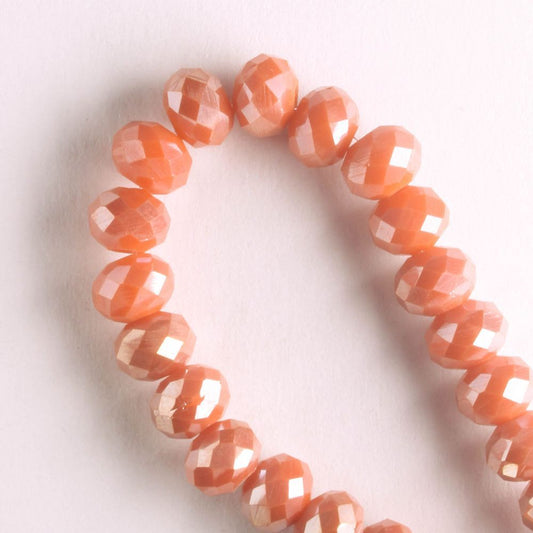 Chinese Crystal Rondelles - 8" strand