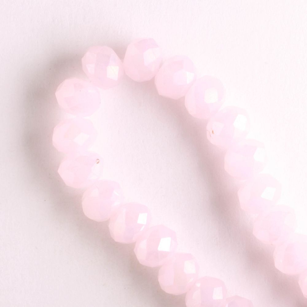 Chinese Crystal Rondelles - 8" strand