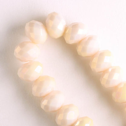 Chinese Crystal Rondelles - 8" strand
