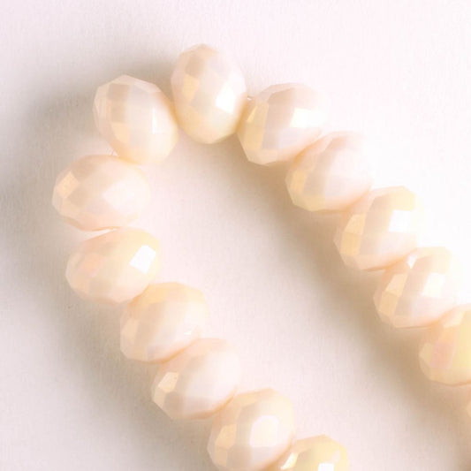 Chinese Crystal Rondelles - 8" strand