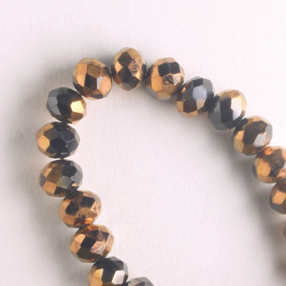 Chinese Crystal Rondelles - 8" strand