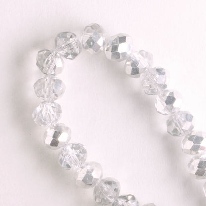 Chinese Crystal Rondelles - 8" strand