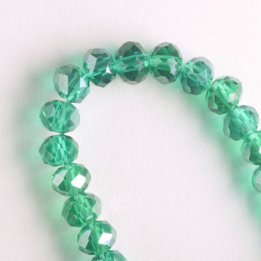 Chinese Crystal Rondelles - 8" strand