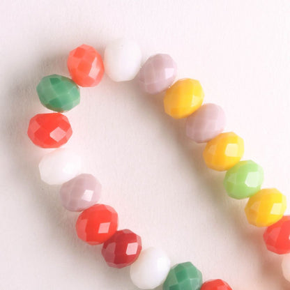 Chinese Crystal Rondelles - 8" strand