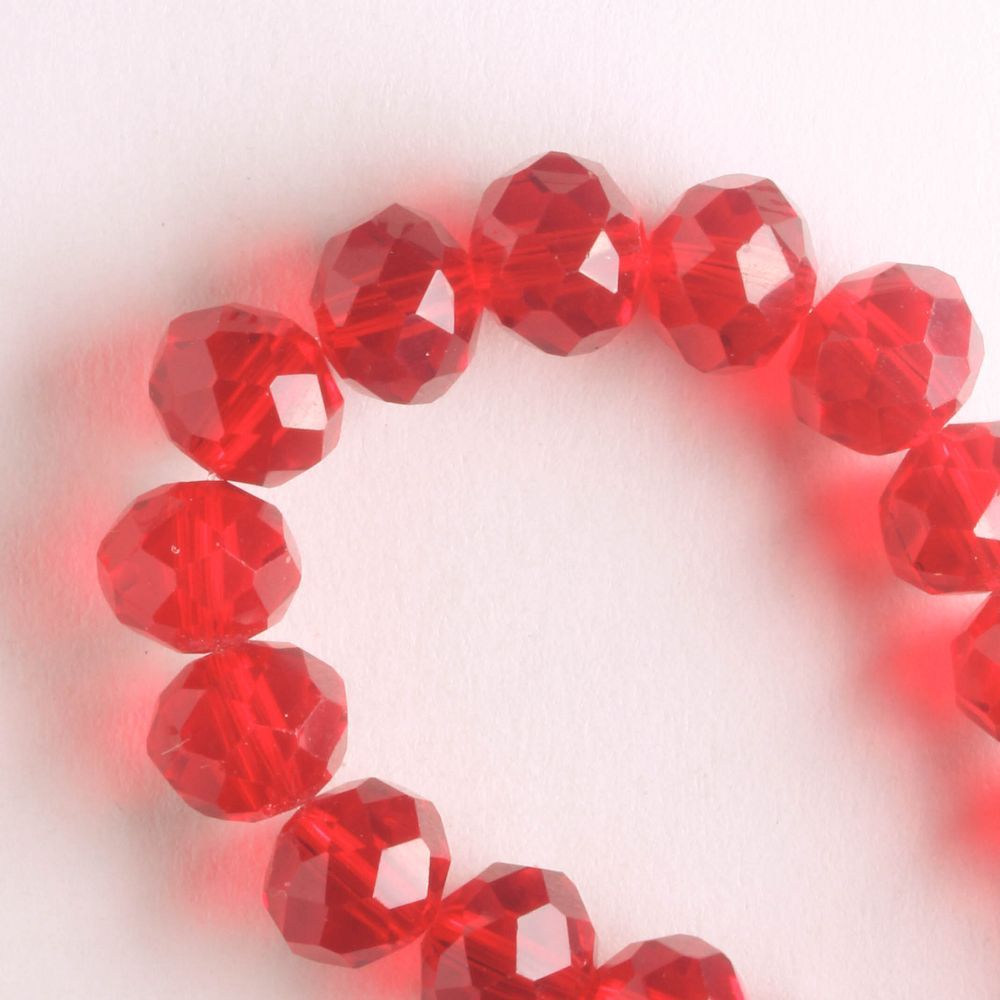 Chinese Crystal Rondelles - 8" strand