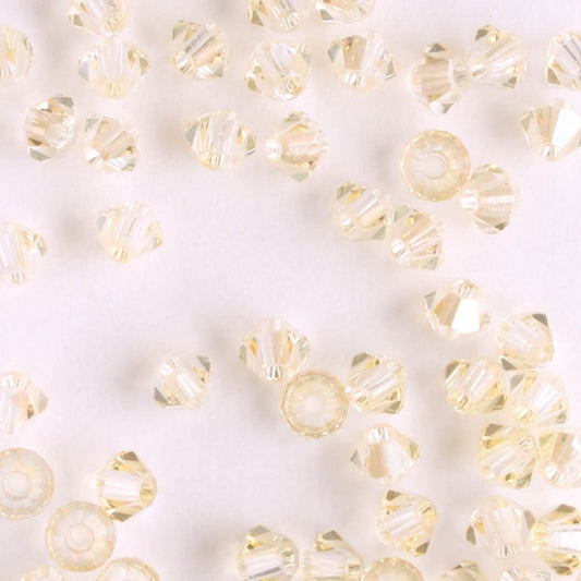 3mm Bicone Crystal Blonde Flare - 48 beads