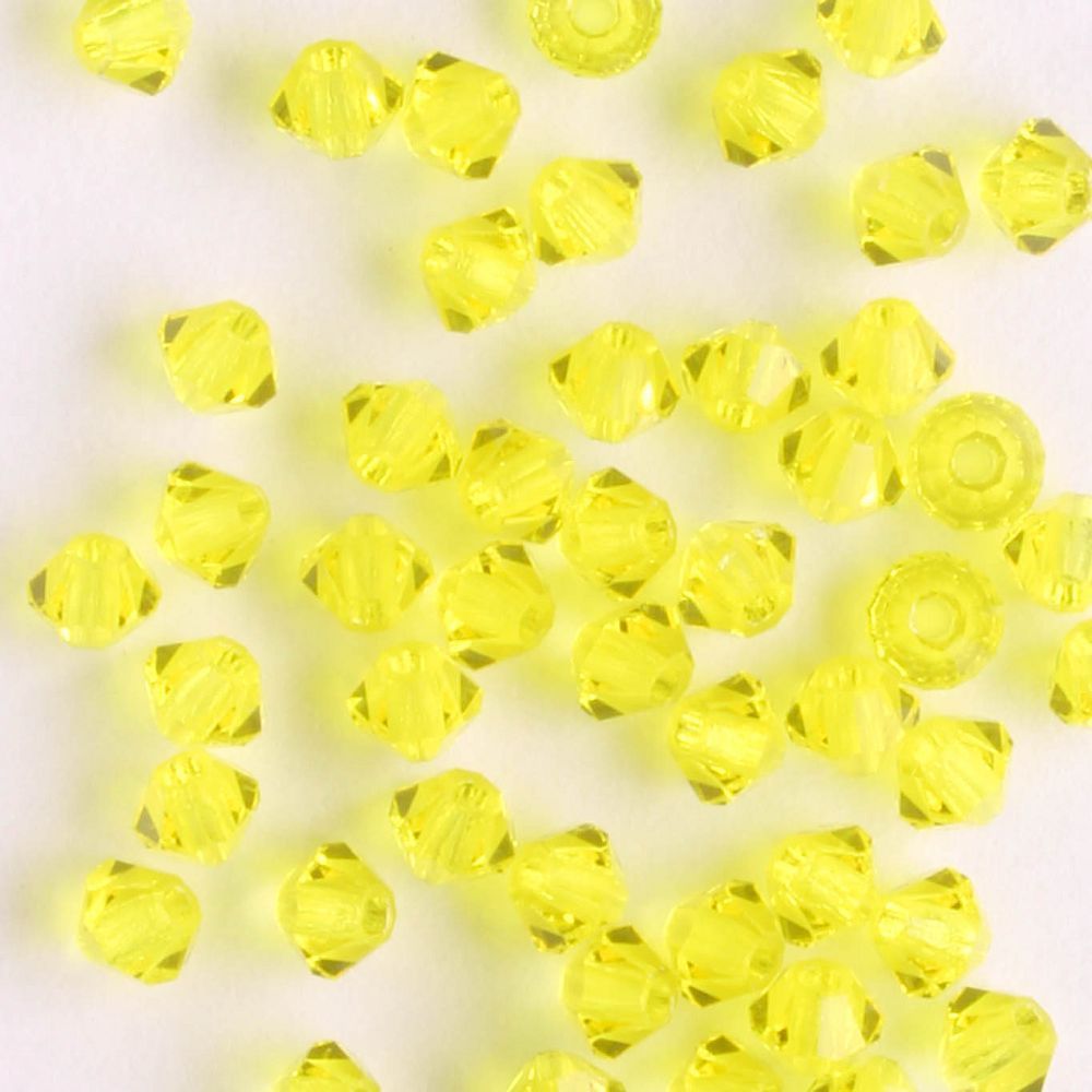 3mm Bicone Citrine - 48 beads
