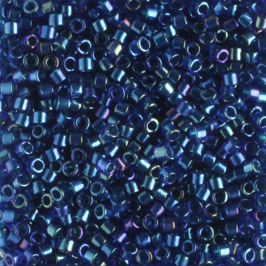 DB1763 Sparkling Rainbow Emerald Lined Cobalt