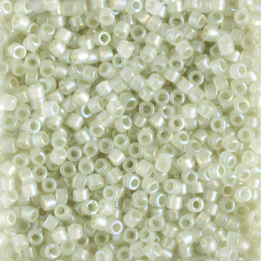 DB1765 Sparkling Rainbow Cream Lined Celery