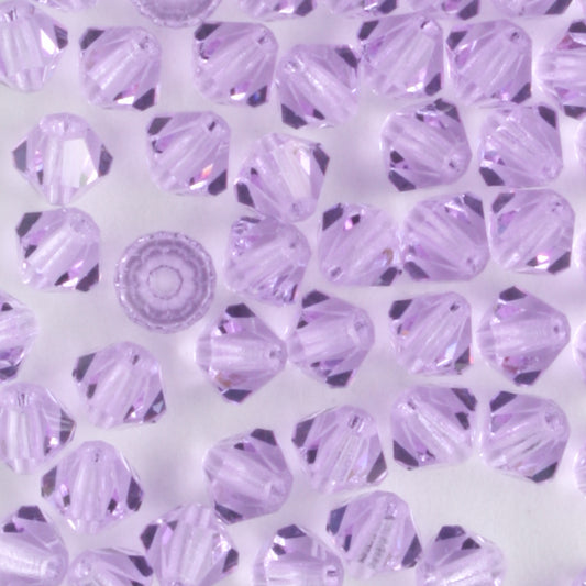 4mm Bicone Violet - 48 beads