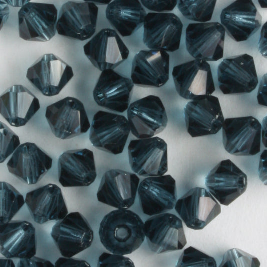 4mm Bicone Montana - 48 beads