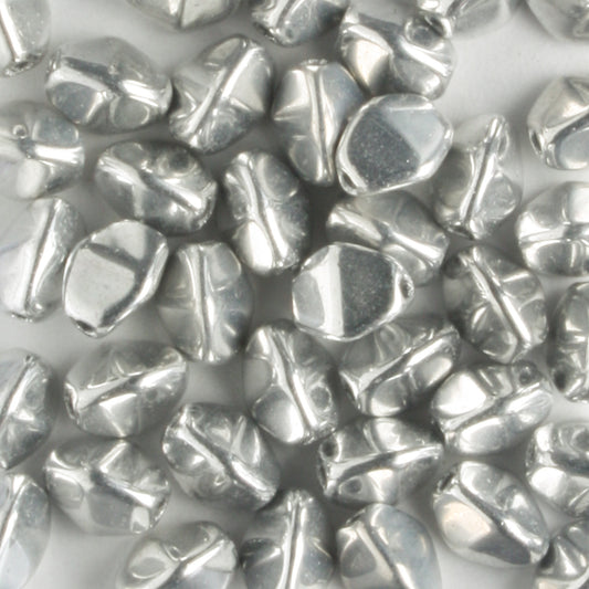 Pinch Bead Silver - 100 beads
