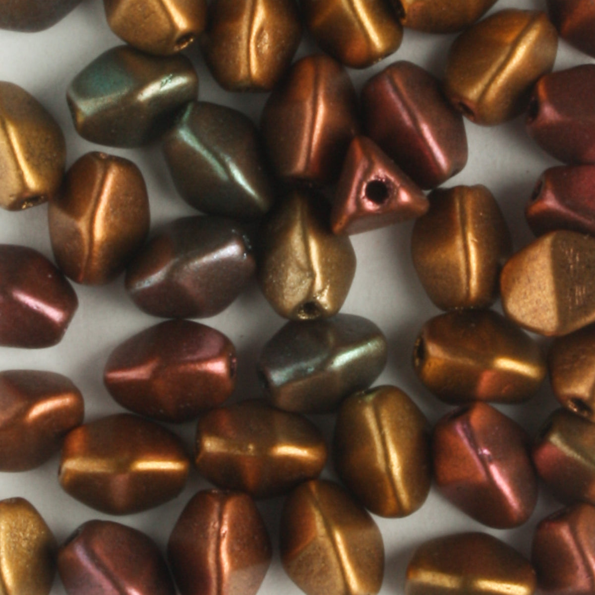 Pinch Bead Metallic Iris Bronze - 100 beads