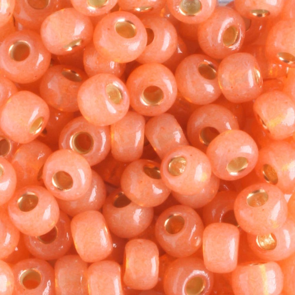 6-4233 Duracoat Silver Lined Dyed Rose Gold (Miyuki) - 10 grams