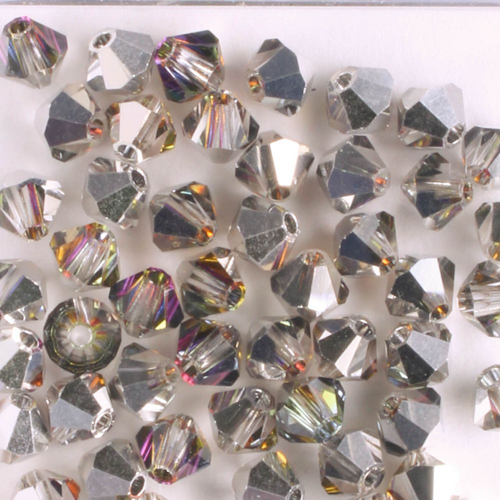 4mm Bicone Crystal Volcano - 48 beads