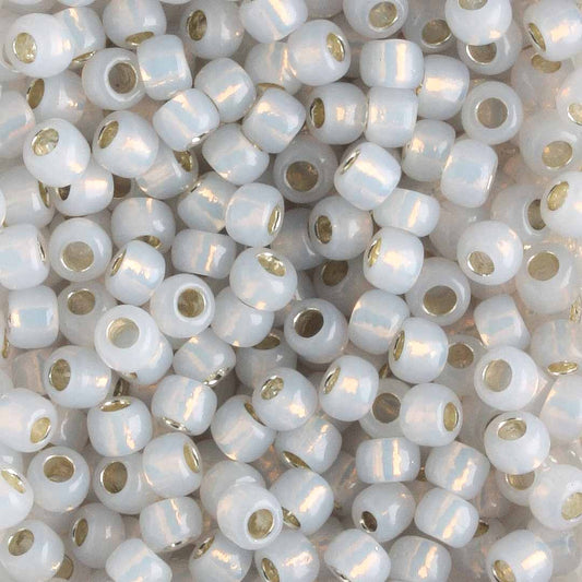 8/0 Silver Lined Milky Cloud - 10 grams