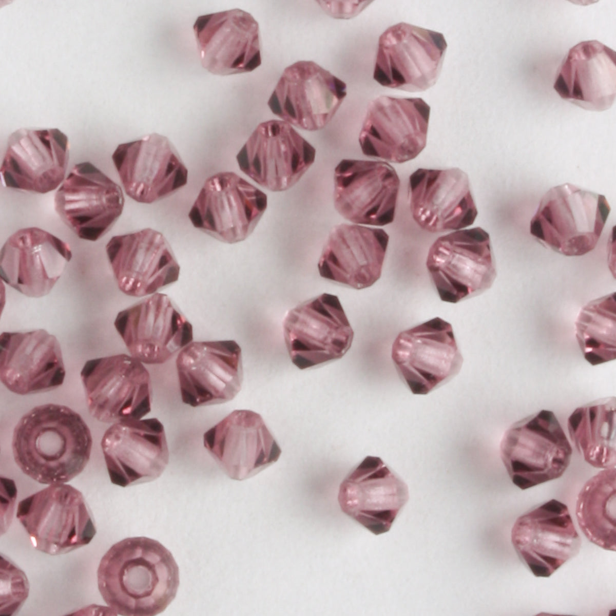 3mm Bicone Amethyst - 48 beads