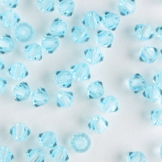 3mm Bicone Aqua Bohemica - 48 beads