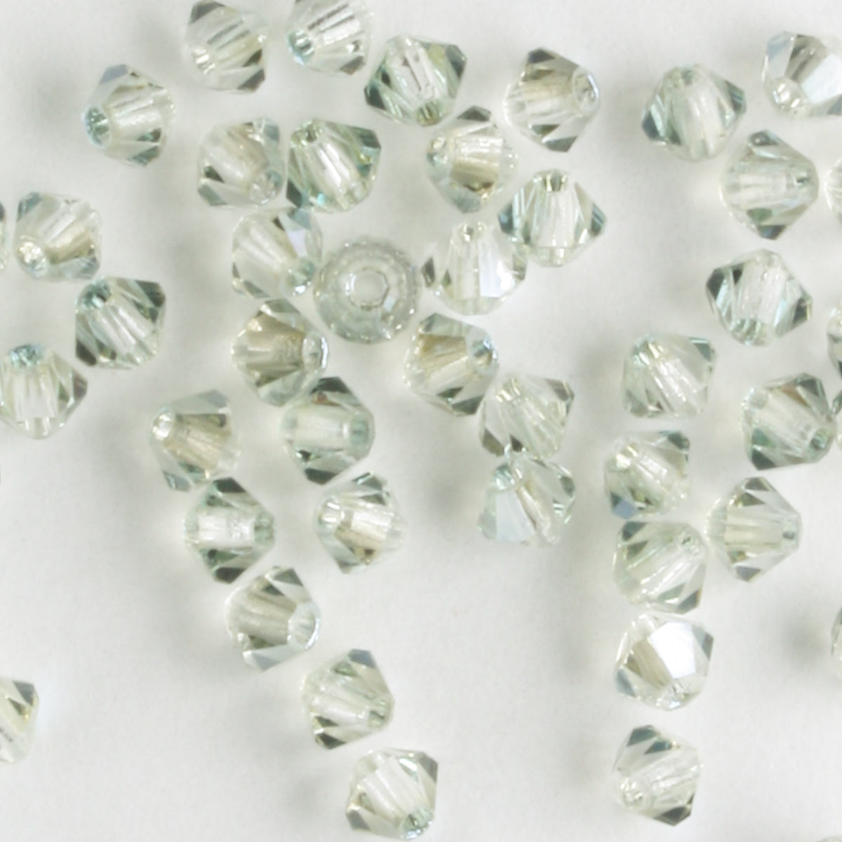 3mm Bicone Crystal Viridian - 48 beads