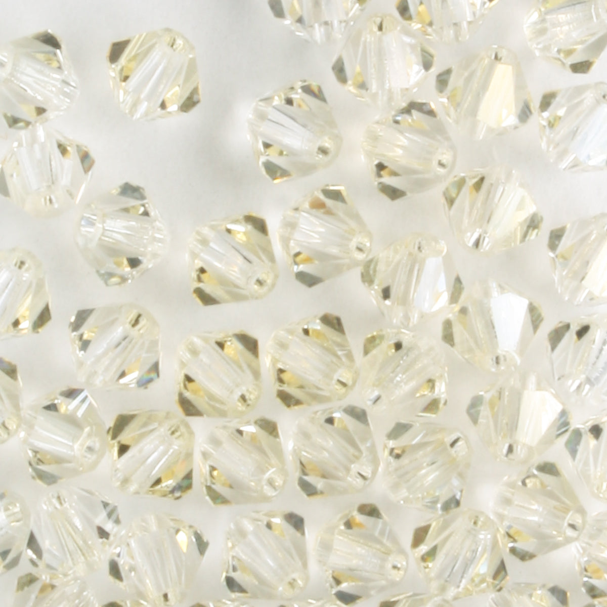 4mm Bicone Crystal Blond Flare - 48 beads