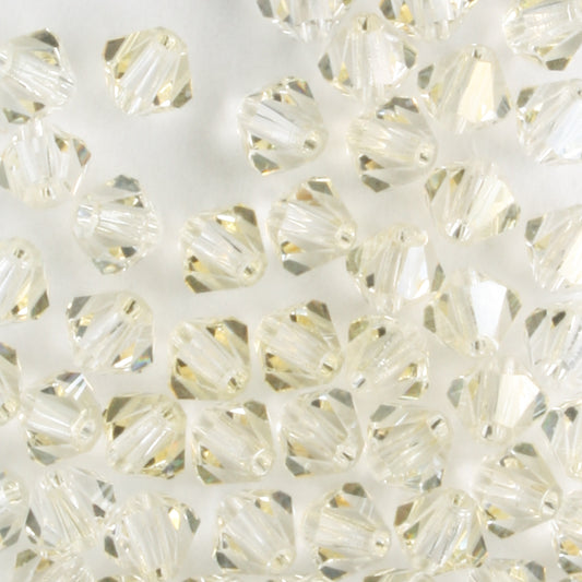 4mm Bicone Crystal Blond Flare - 48 beads
