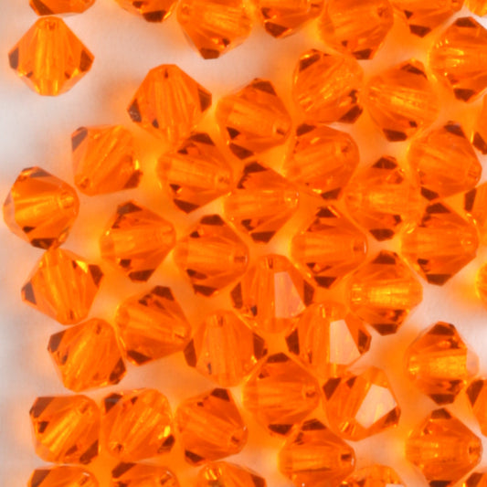 4mm Bicone Sun - 48 beads