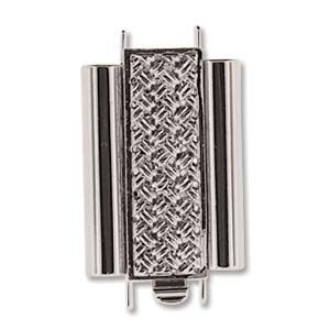 Beadslide Clasp Silver 18mm