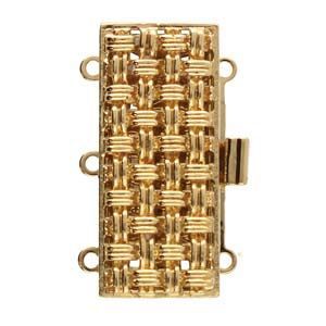 3 Strand Clasp Gold