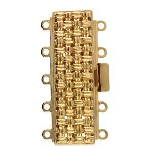 5 Strand Clasp Gold
