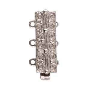 3 Strand Clasp Silver