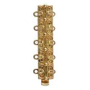 5 Strand Clasp Gold