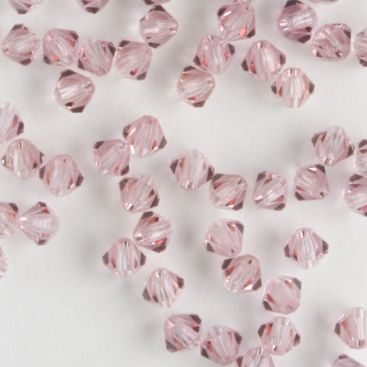 3mm Bicone French Rose - 48 beads