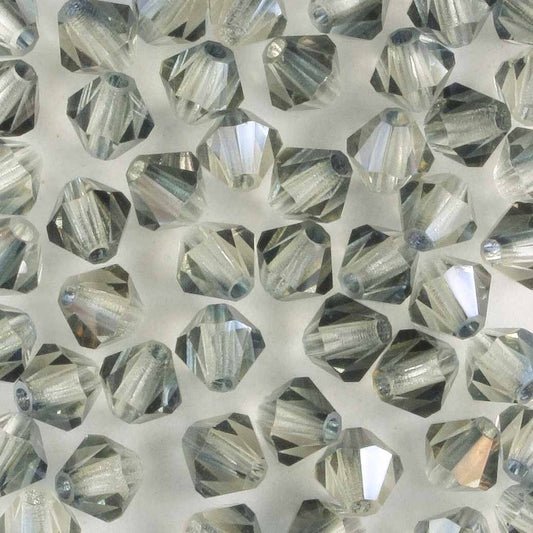 4mm Bicone Hematite Luster Jonquil - 48 beads