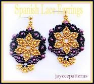 Spanish Lace Earrings Pattern - PDF