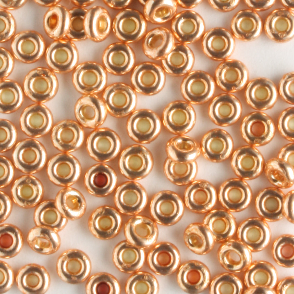 8/0 Demi Round PermaFinish Rose Gold - 10 grams