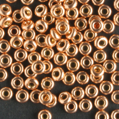 8/0 Demi Round PermaFinish Rose Gold - 10 grams