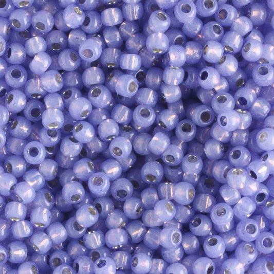 11/0 Silver Lined Milky Sapphire - 10 grams