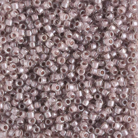 15/0 Lavender Lined Crystal - 5 grams