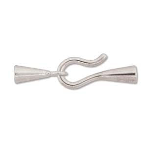 Hook and Eye Clasp Silver
