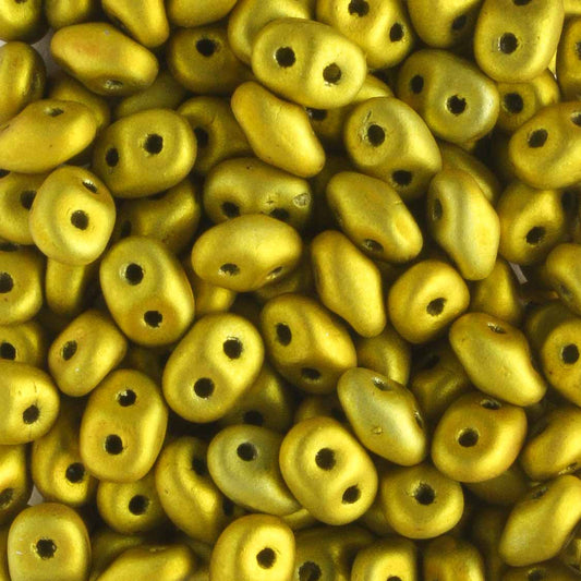 Superduo Metalust Matte Yellow Gold - 10 grams