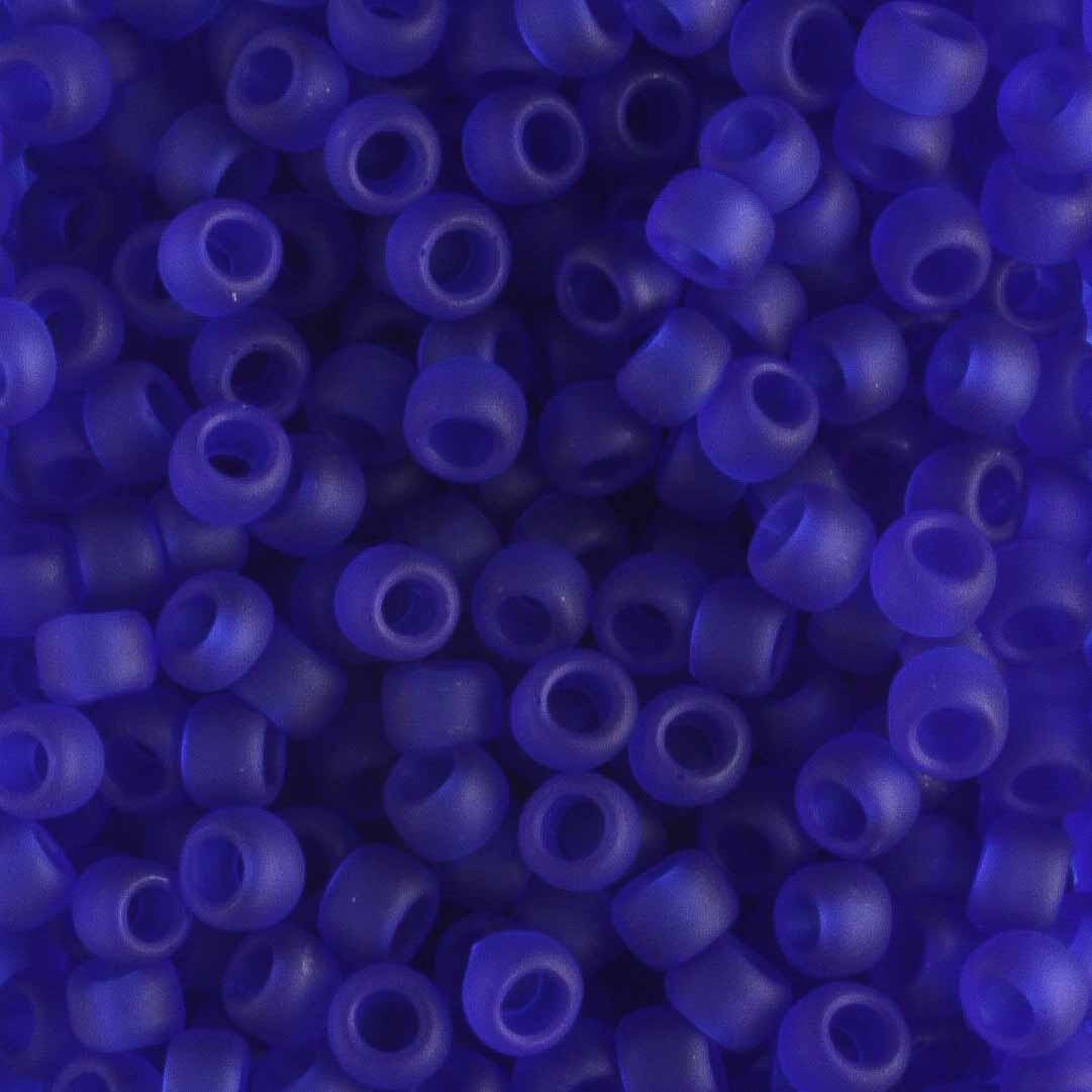 8/0 Transparent Frost Dark Sapphire - 10 grams