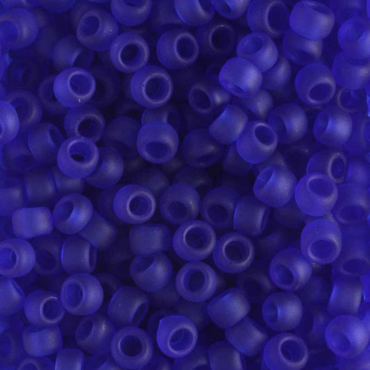 8/0 Transparent Frost Dark Sapphire - 10 grams