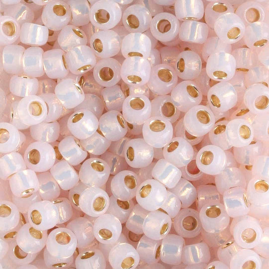 8/0 PermaFinish Silver Lined Milky Soft Pink - 10 grams