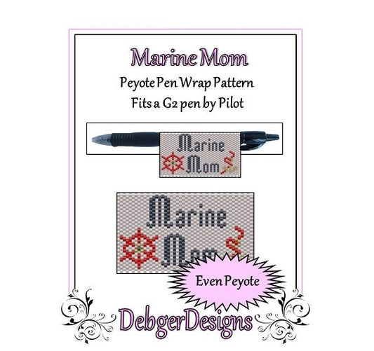 Marine Mom Pen Wrap Pattern - PDF