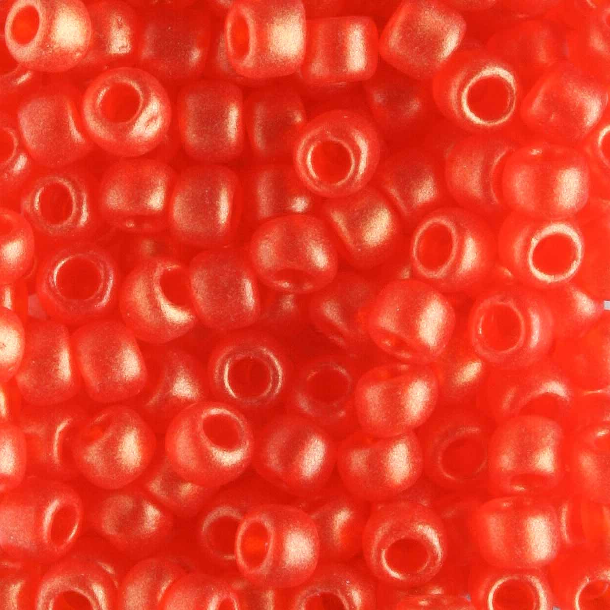 6/0 Hybrid Sueded Gold Siam Ruby - 10 grams